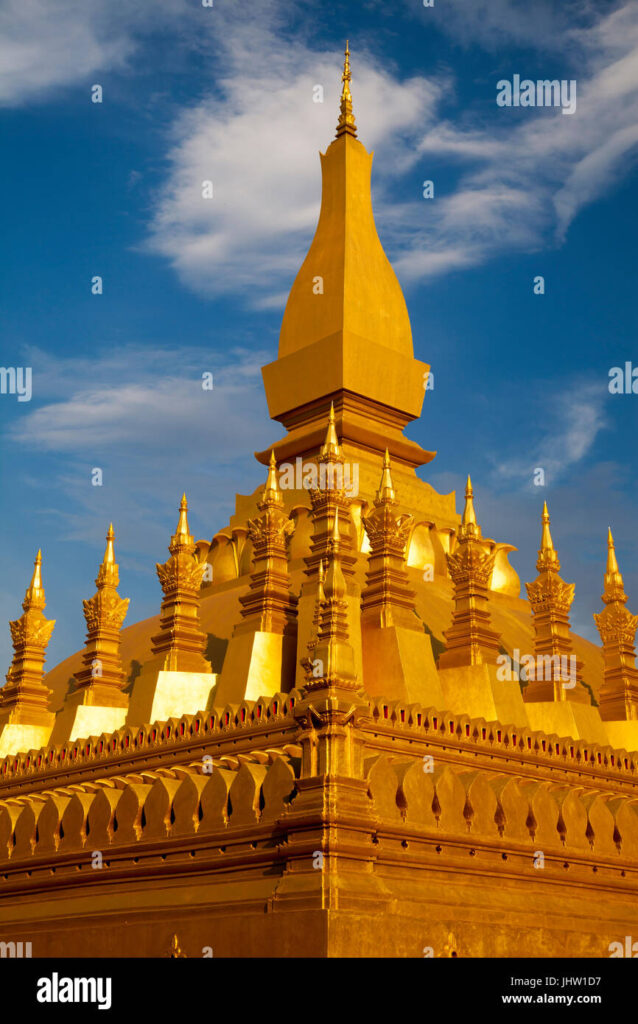 Gold-covered Buddhist Stupa